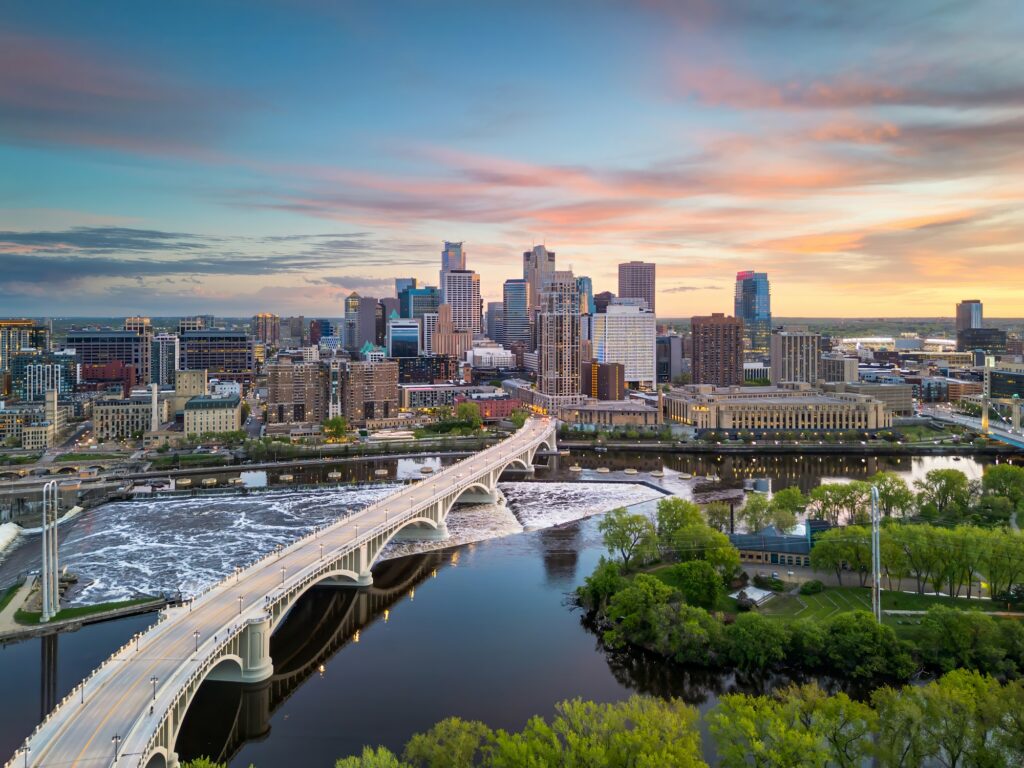 Minneapolis, Minnesota, USA Cityscape